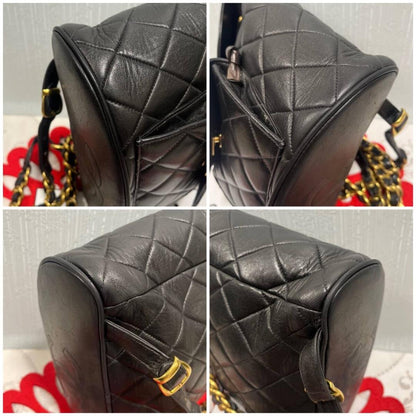 Chanel Quilted Backpack Black — view 5