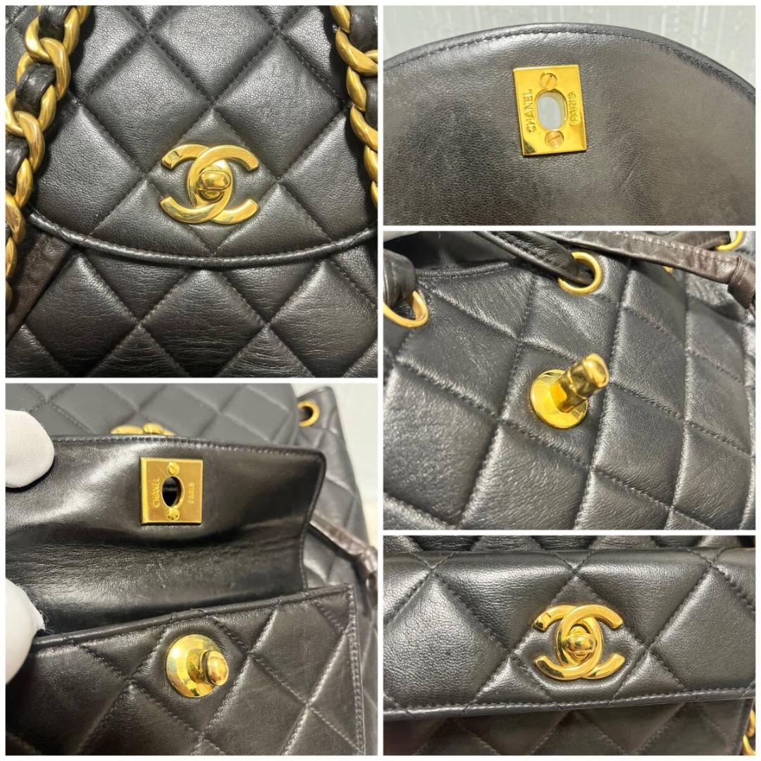 Chanel Quilted Backpack Black — view 6