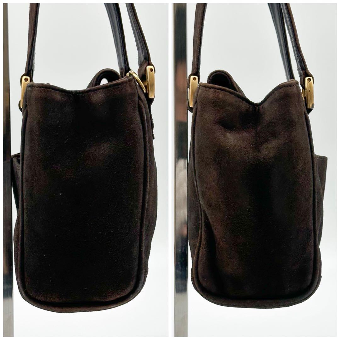 Gucci Vintage Suede Small Compact 2-Way Mini Shoulder — view 6