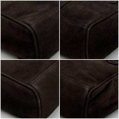 Gucci Vintage Suede Small Compact 2-Way Mini Shoulder — view 8