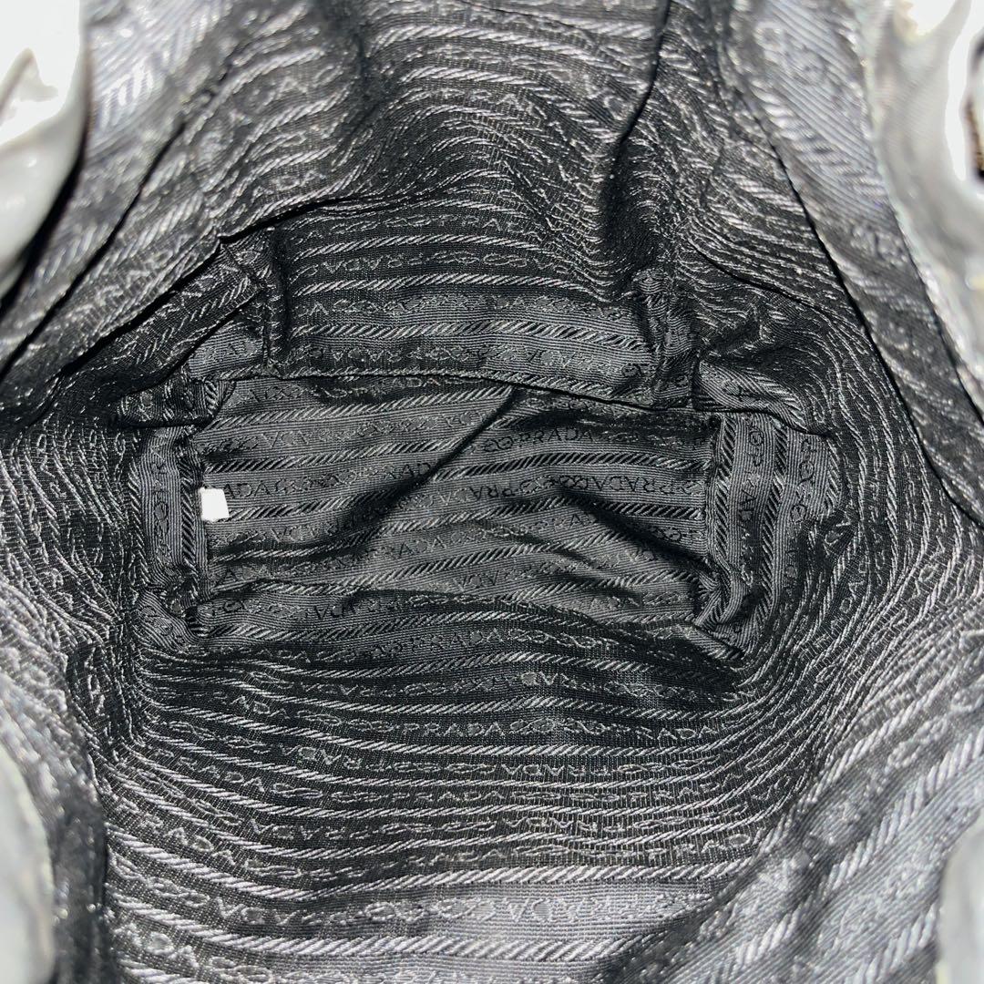 Prada Draw String Mini Backpack Triangle Logo Backpack Black Nylon Leather Y2k