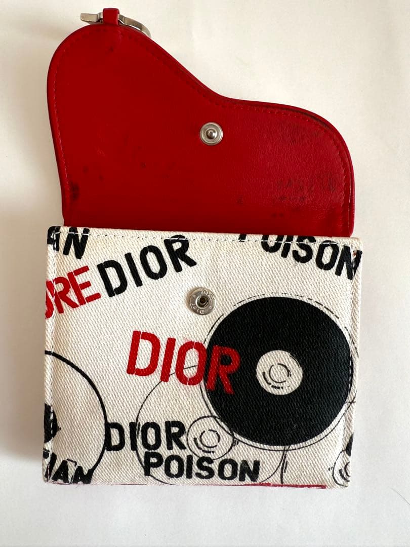 Dior Hardcore Record Print Bifold Wallet — view 5