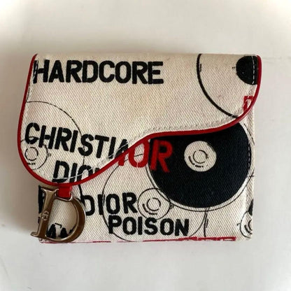 Dior Hardcore Record Print Bifold Wallet — view 7