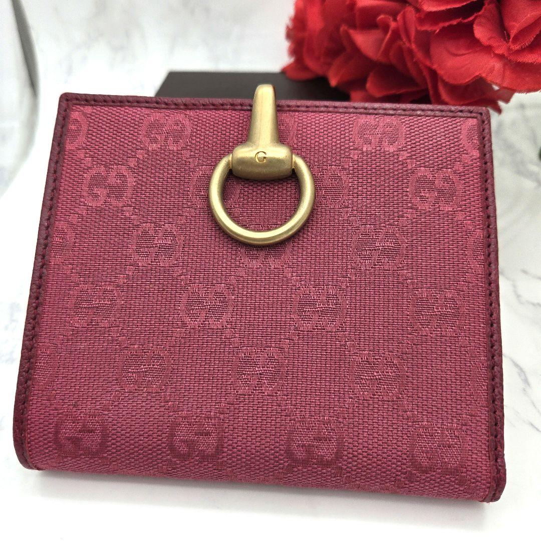 Gucci Fold Wallet GG Canvas Pink
