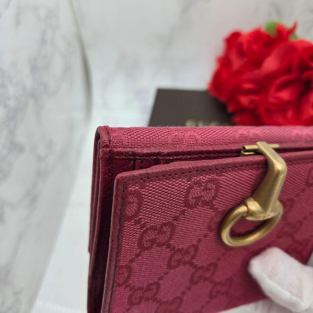 Gucci Fold Wallet GG Canvas Pink — view 4