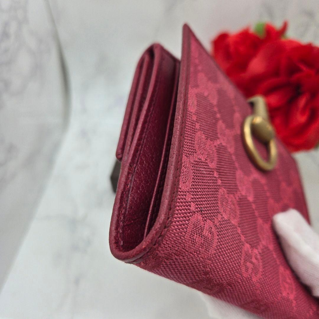 Gucci Fold Wallet GG Canvas Pink — view 5