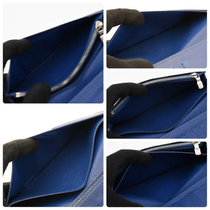 Louis Vuitton Taigarama Portefeuille Brazza Wallet Cobalt Monogram — view 4