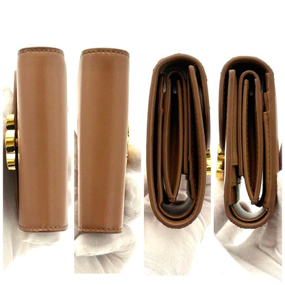 Celine Wallet Triomphe Small Flap Brown — view 6
