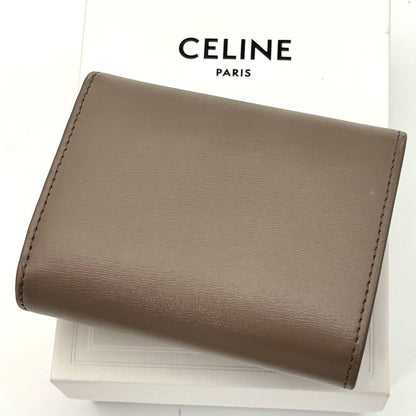 Celine Small Flap Wallet Triomphe Greige — view 2