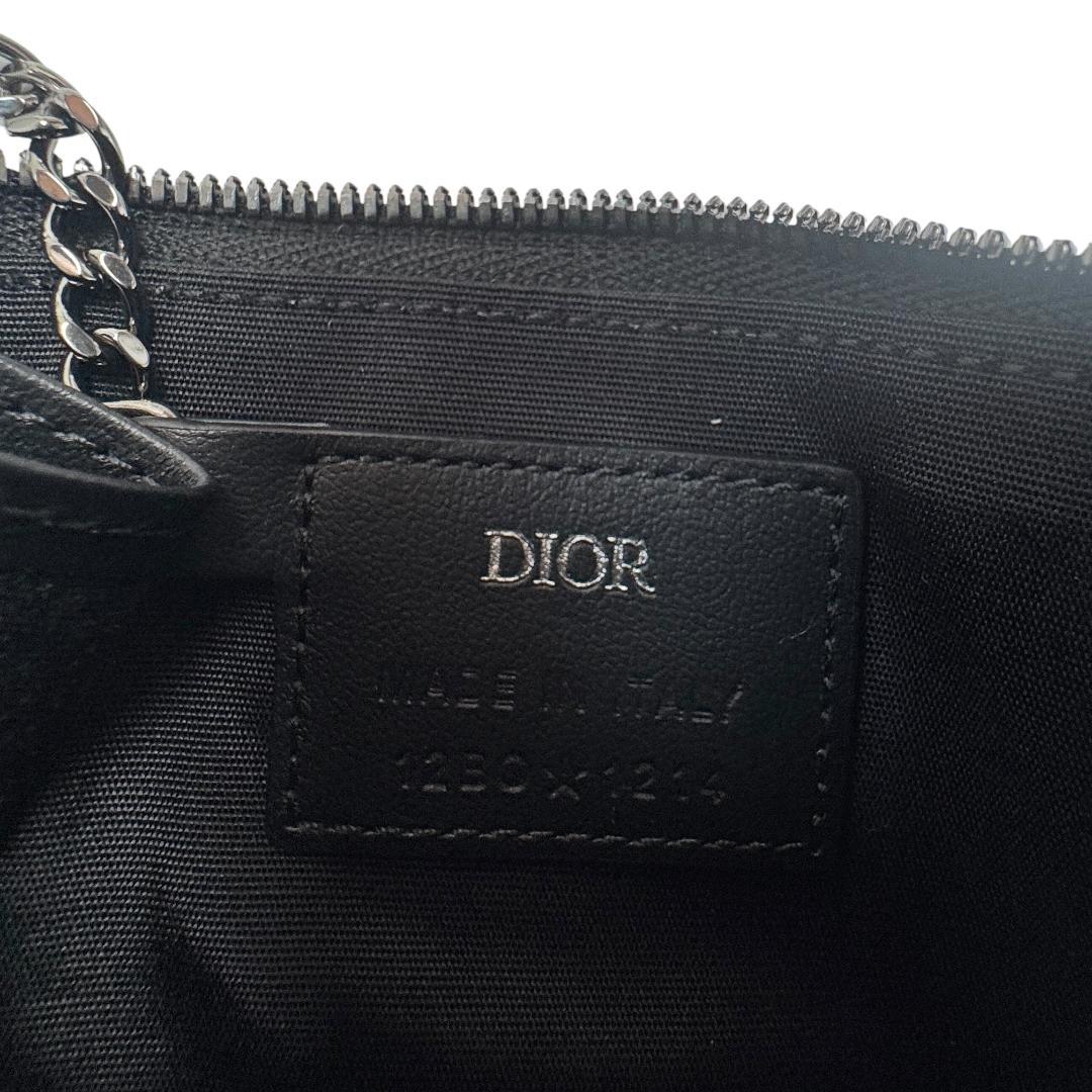 Dior Fragment Case Coin Key Ring Black Key Holder — view 9