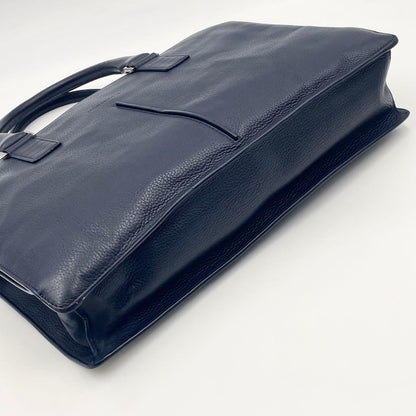 Dior Homme 2way Leather Briefcase Business Bag Navy Mens Business