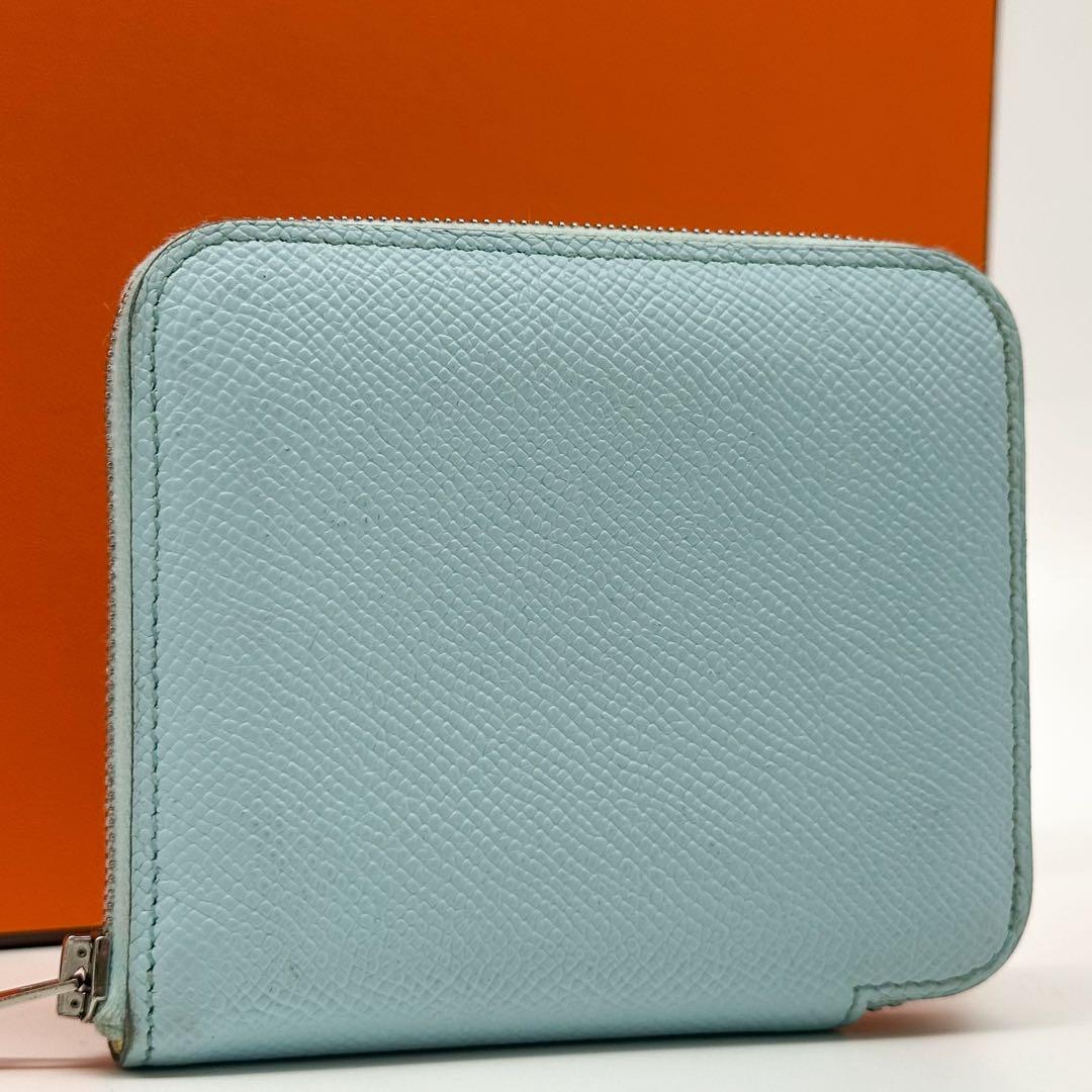 Hermes Azap Compact Silk in Round Veau Coin Purse
