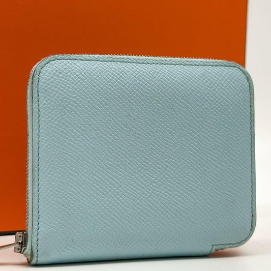 Hermes Azap Compact Silk in Round Veau Coin Purse