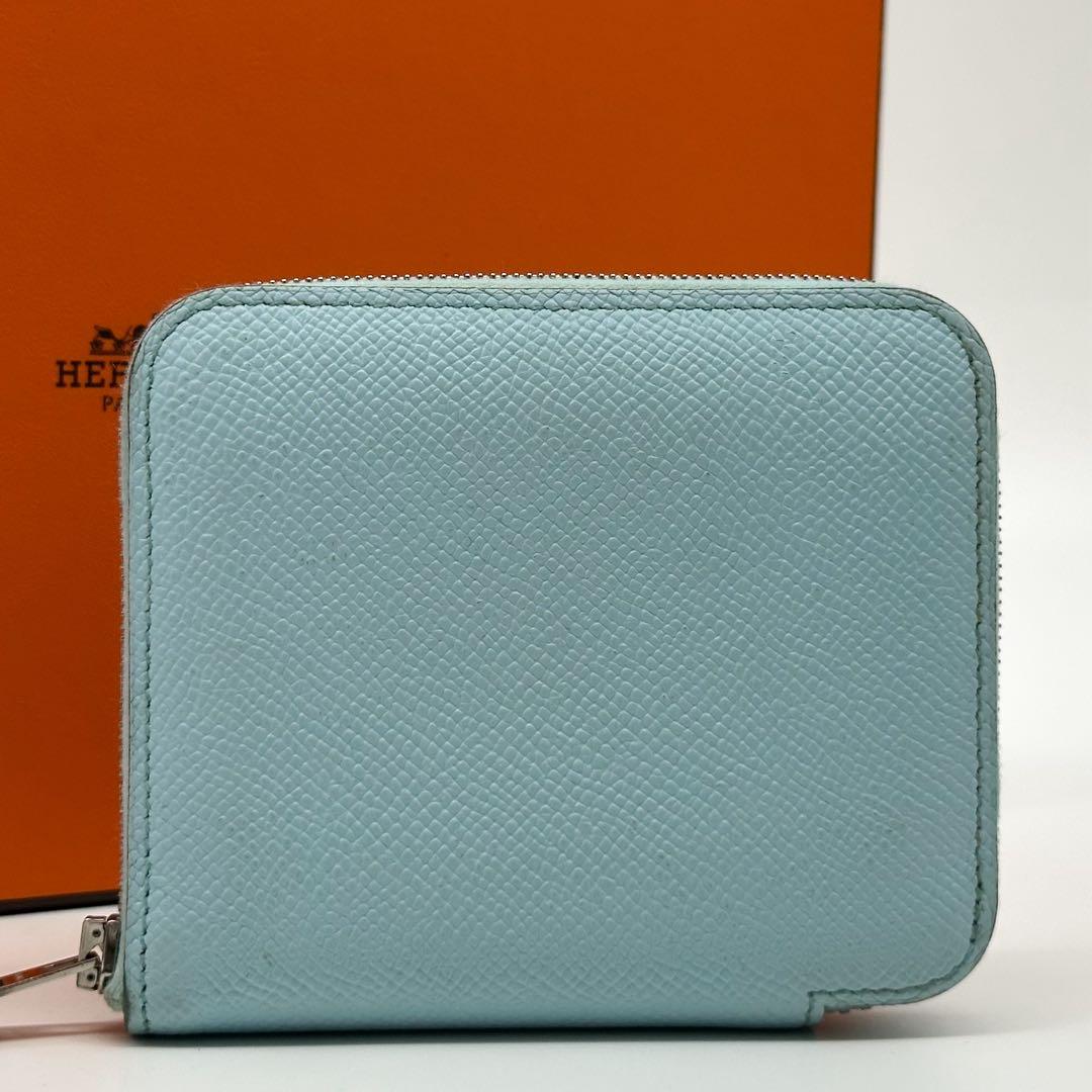 Hermes Azap Compact Silk in Round Veau Coin Purse — view 2