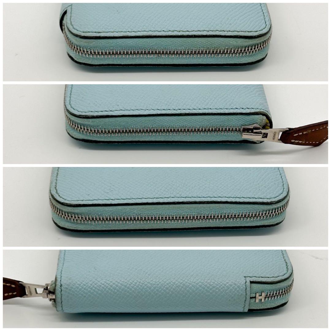 Hermes Azap Compact Silk in Round Veau Coin Purse — view 4