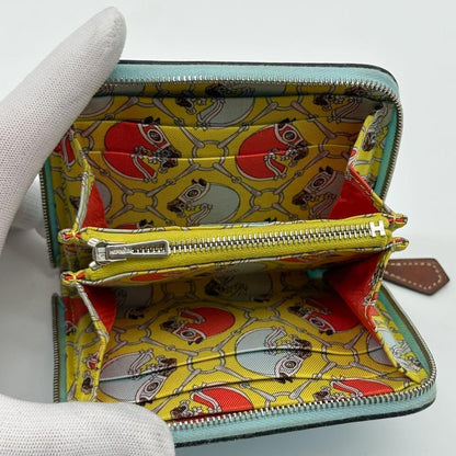 Hermes Azap Compact Silk in Round Veau Coin Purse — view 6
