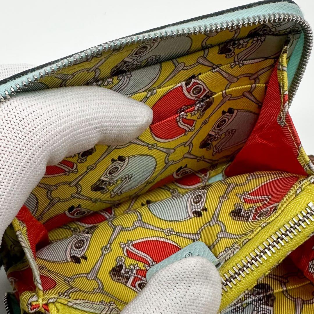 Hermes Azap Compact Silk in Round Veau Coin Purse — view 7