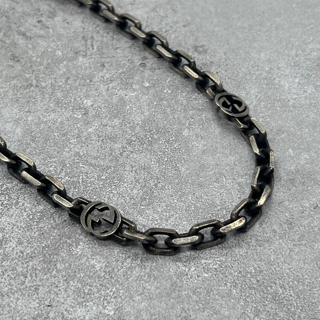 Gucci Interlocking Chain Necklace Aging Processing