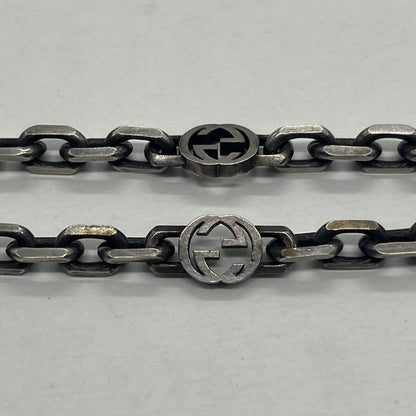 Gucci Interlocking Chain Necklace Aging Processing — view 7