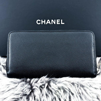 Chanel Super New Wallet Coco Stitch Caviar — view 3