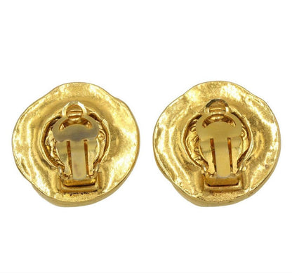 Chanel Coco Mark Logo Round Earring