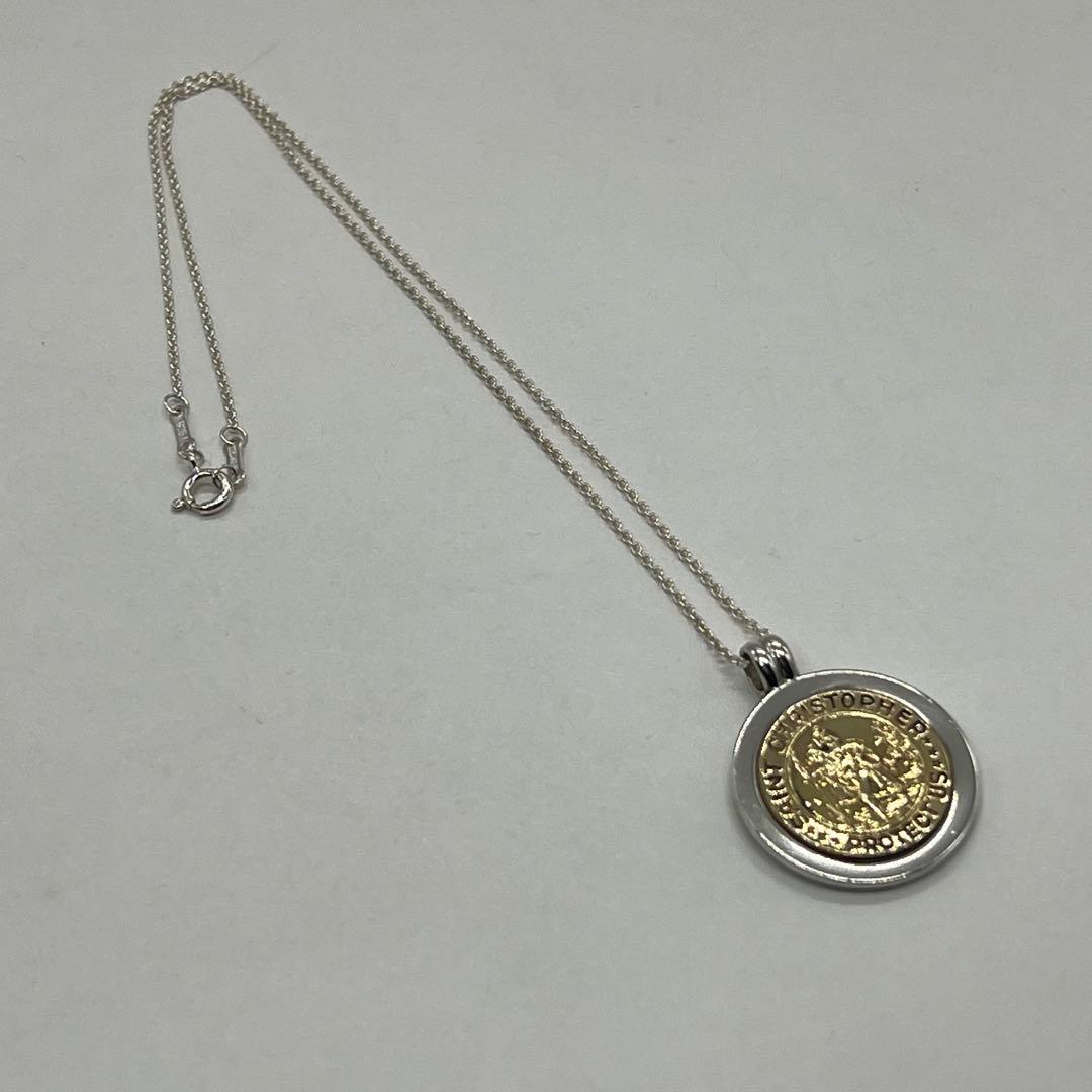 Tiffany & Co St Christopher Coin Necklace