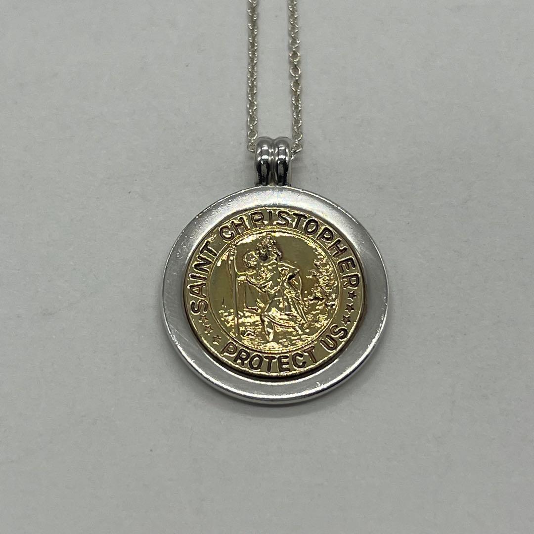 Tiffany & Co St Christopher Coin Necklace