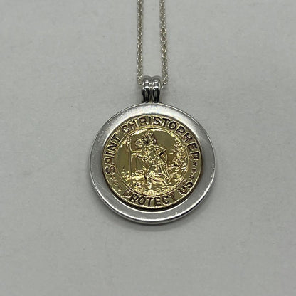 Tiffany & Co St Christopher Coin Necklace