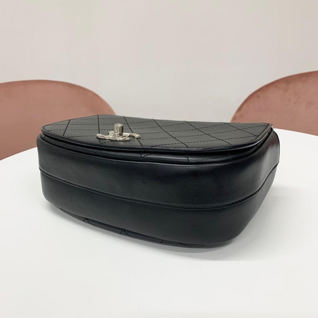 Chanel Quilted CC Logo Calfskin Top Handle — view 4