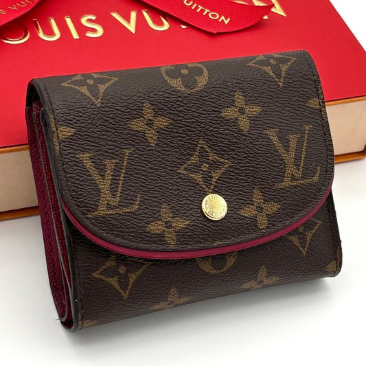 Louis Vuitton Portefeuille Arianne Monogram Fuchsia Brown Wallet