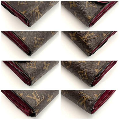 Louis Vuitton Portefeuille Arianne Monogram Fuchsia Brown Wallet — view 9