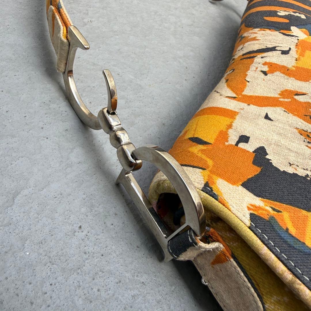 Dior Galliano Saddle Shoulder Bag Multicolor — view 6