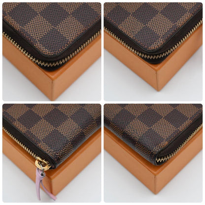 Louis Vuitton Damier Ebene Portefeuille Clemence Wallet Brown — view 7