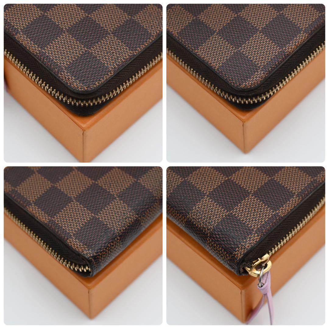Louis Vuitton Damier Ebene Portefeuille Clemence Wallet Brown — view 8