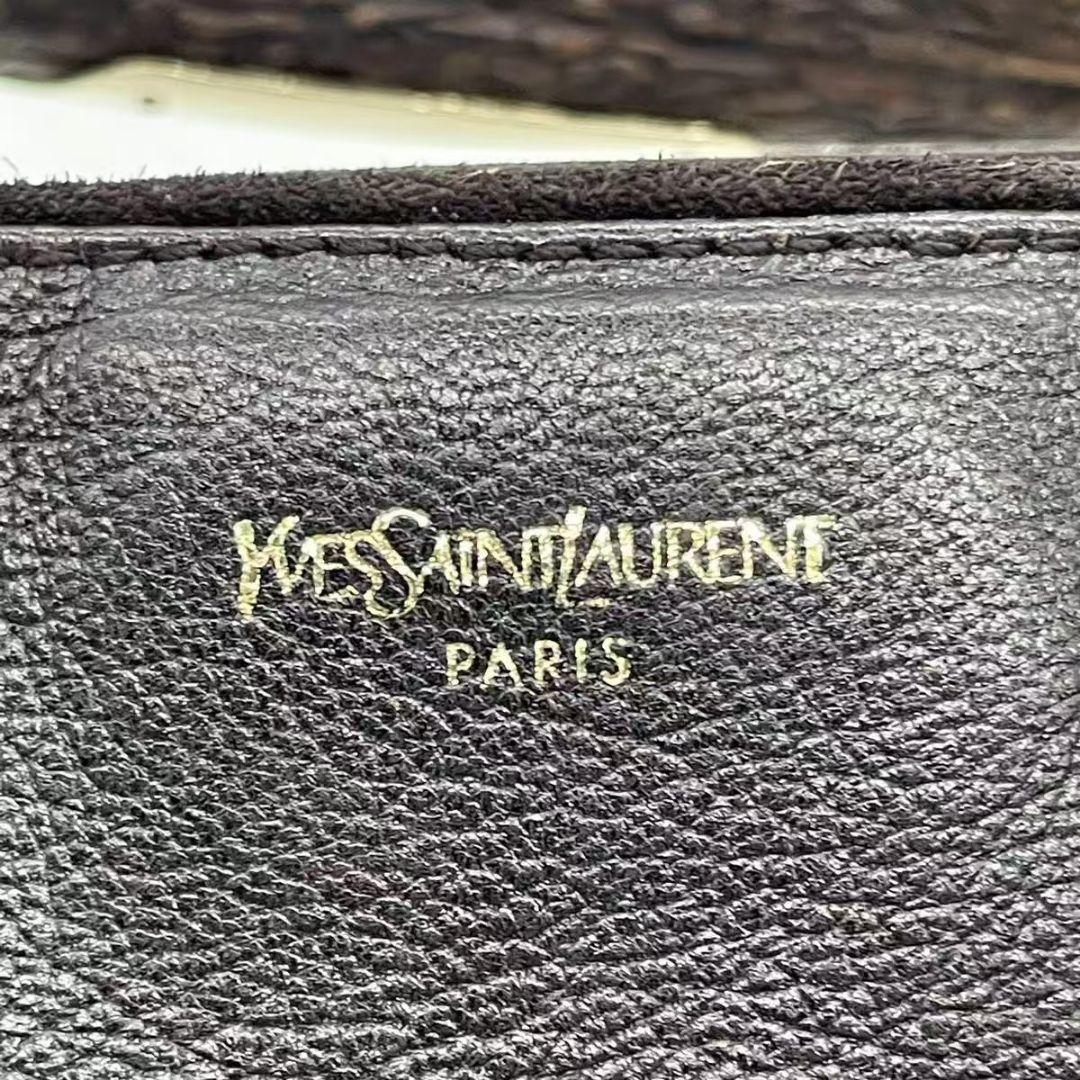 Saint Laurent YSL Bag Mombasa Leather Studs Dark Brown — view 8