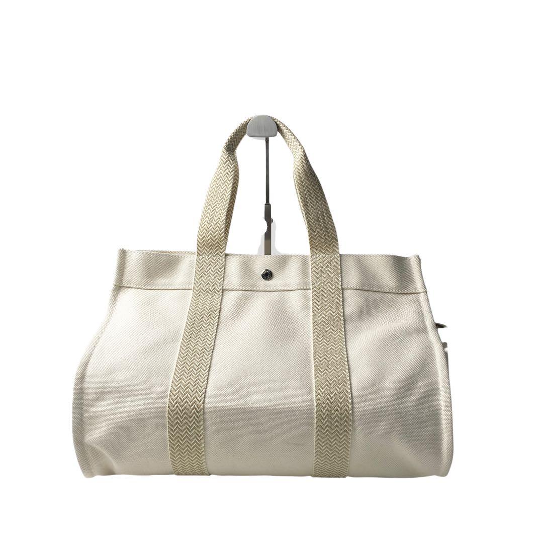Hermes Cannes MM Canvas Tote with Pouch