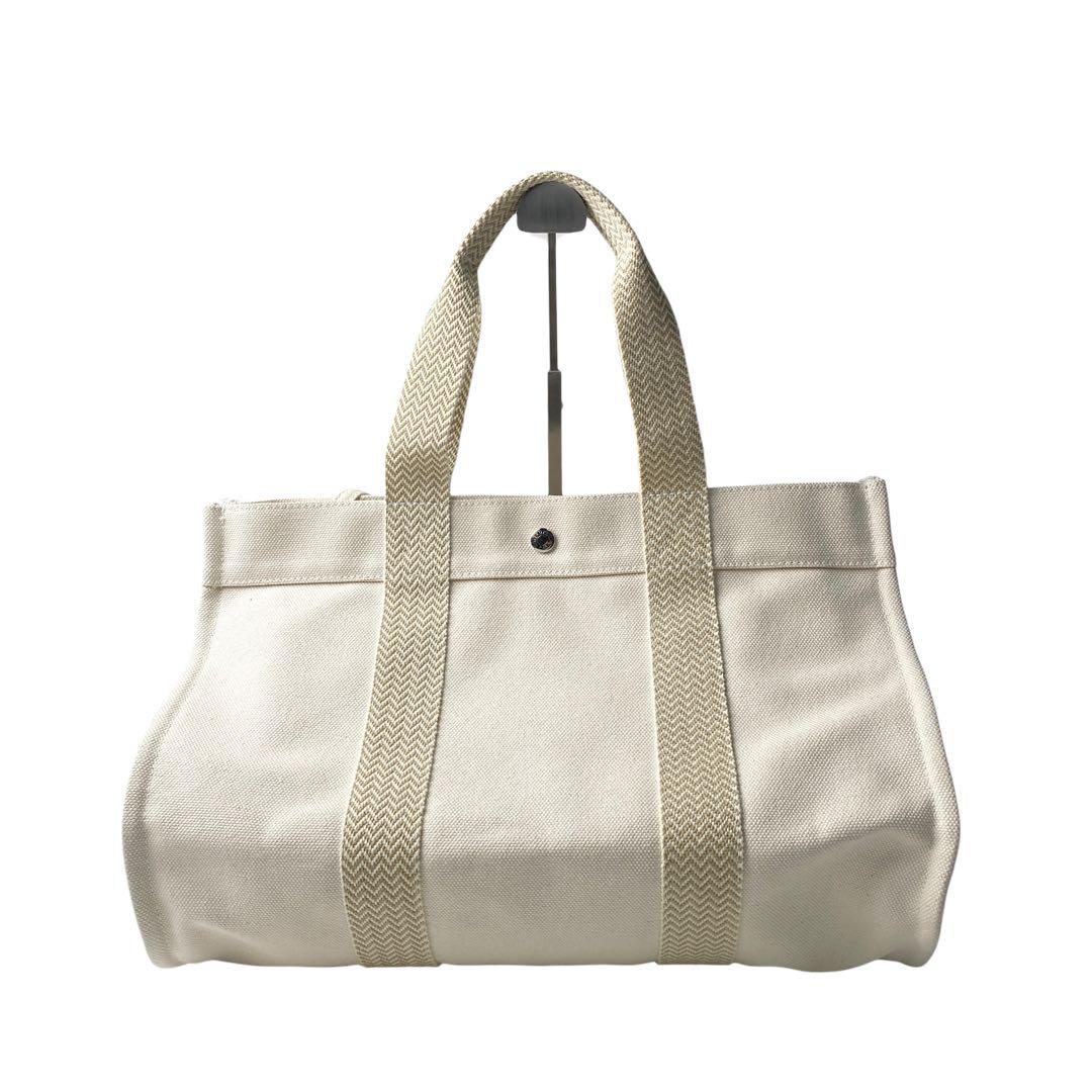 Hermes Cannes MM Canvas Tote with Pouch