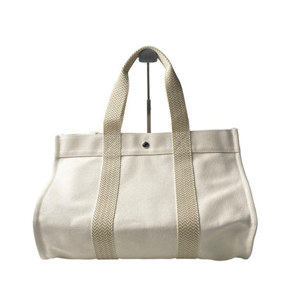 Hermes Cannes MM Canvas Tote with Pouch