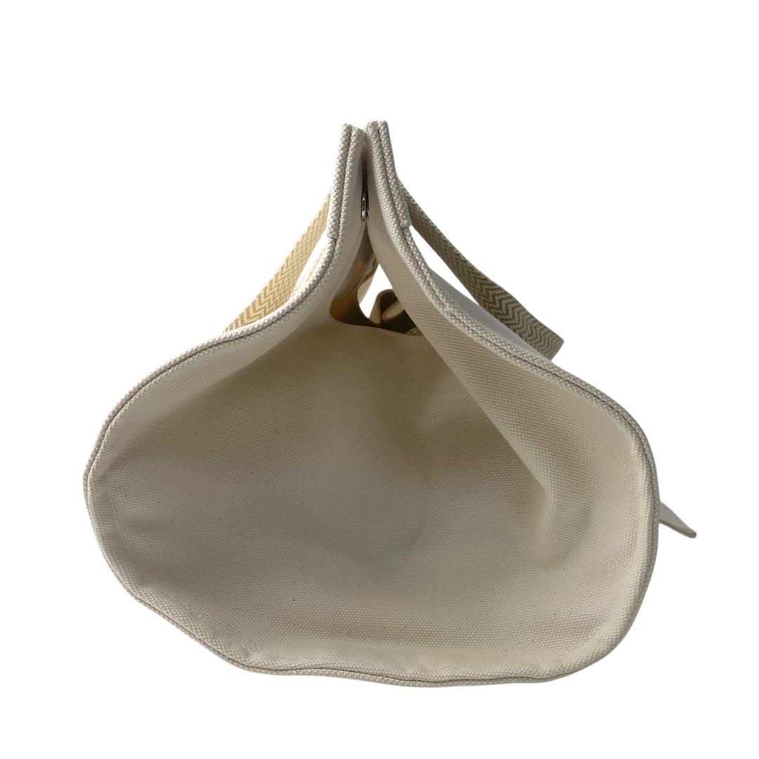 Hermes Cannes MM Canvas Tote with Pouch