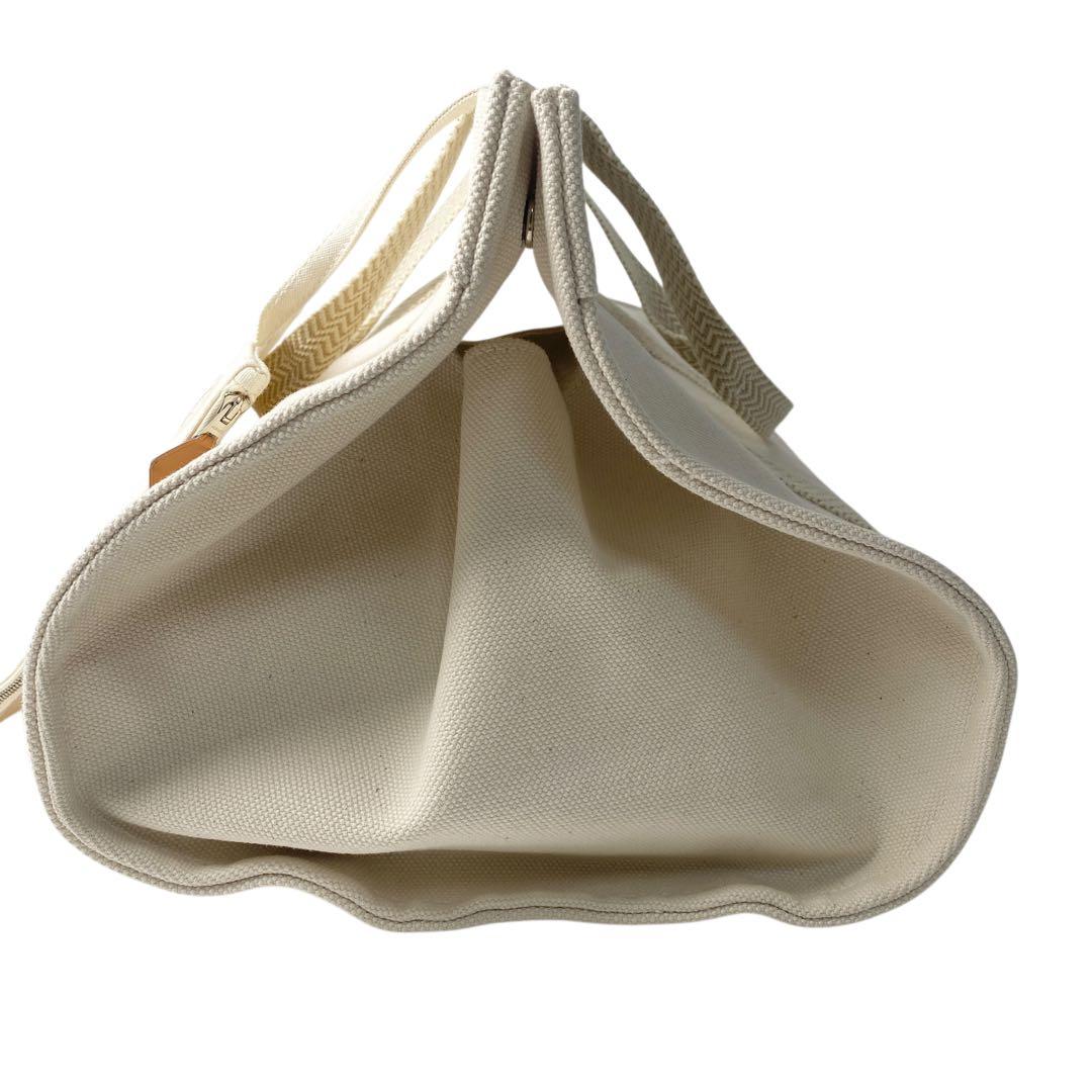 Hermes Cannes MM Canvas Tote with Pouch
