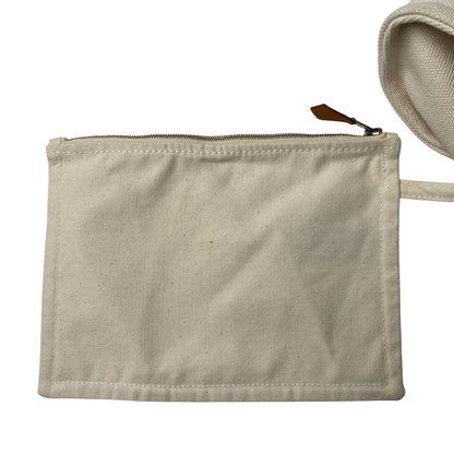 Hermes Cannes MM Canvas Tote with Pouch