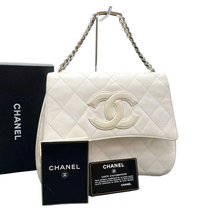 Chanel Quilted Lambskin CC Logo Chain Handbag