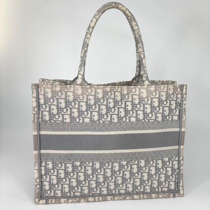 Christian Dior Book Tote Medium Oblique Gray