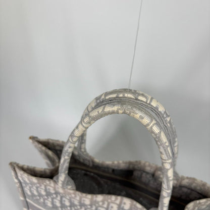 Christian Dior Book Tote Medium Oblique Gray