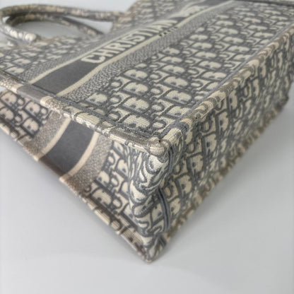 Christian Dior Book Tote Medium Oblique Gray