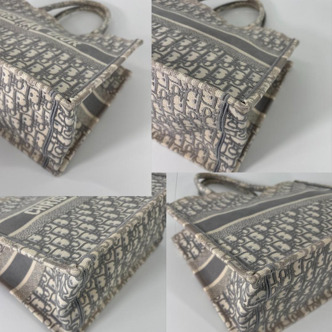 Christian Dior Book Tote Medium Oblique Gray