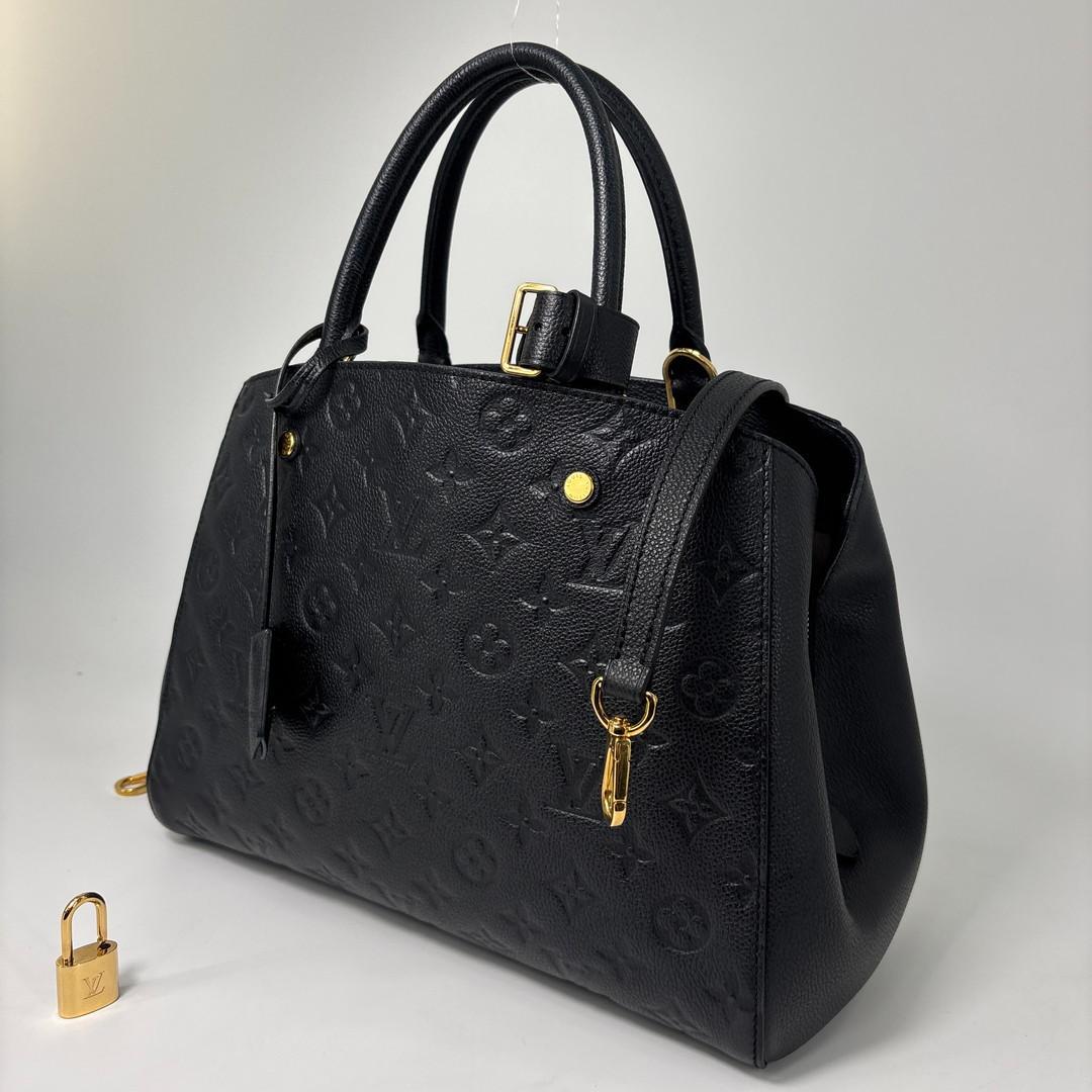 Louis Vuitton Monogram Empreinte Montaigne MM Handle Handbag — view 2