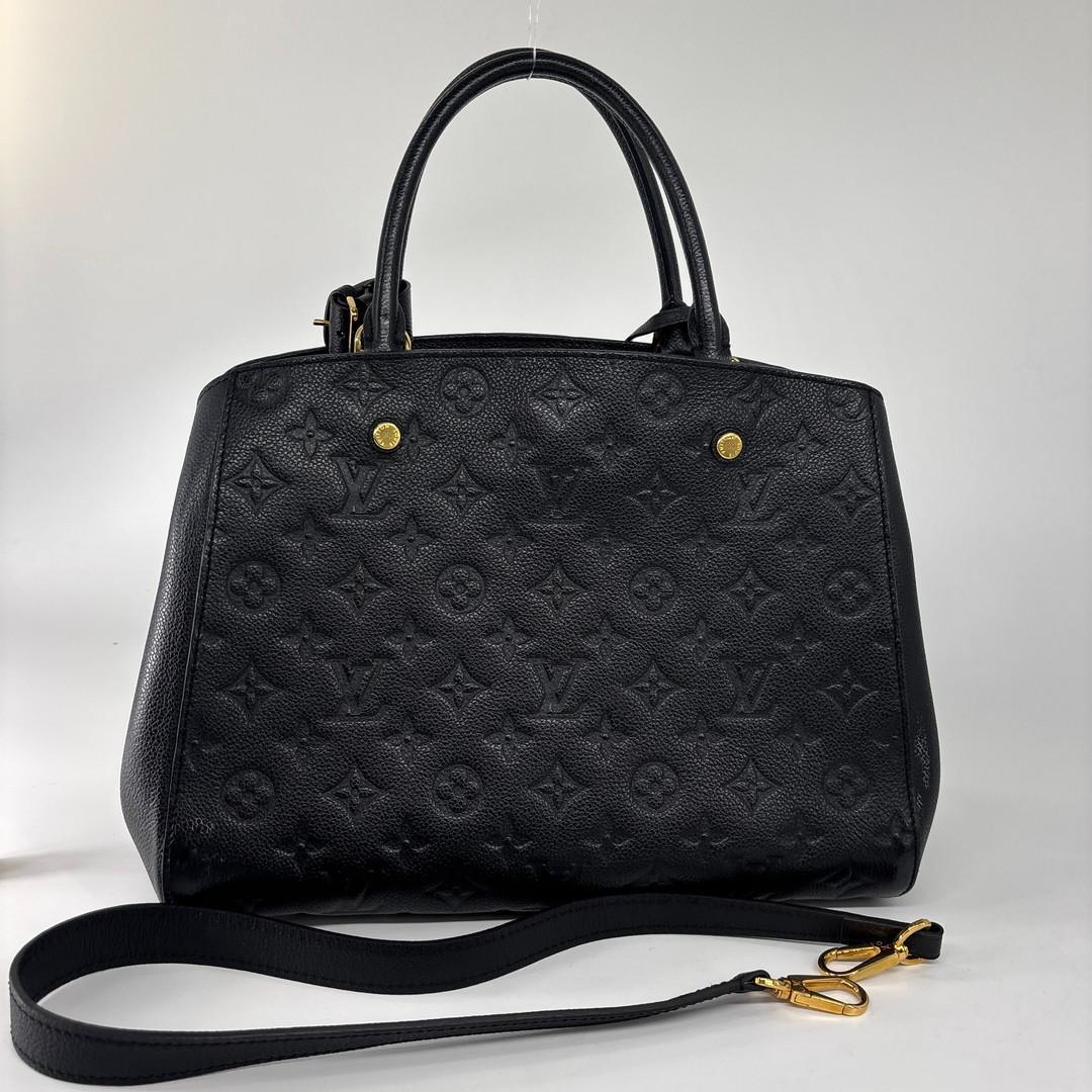 Louis Vuitton Monogram Empreinte Montaigne MM Handle Handbag — view 5