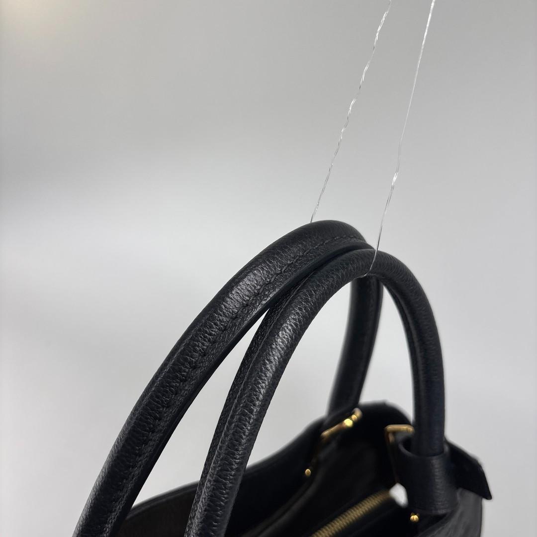 Louis Vuitton Monogram Empreinte Montaigne MM Handle Handbag — view 6