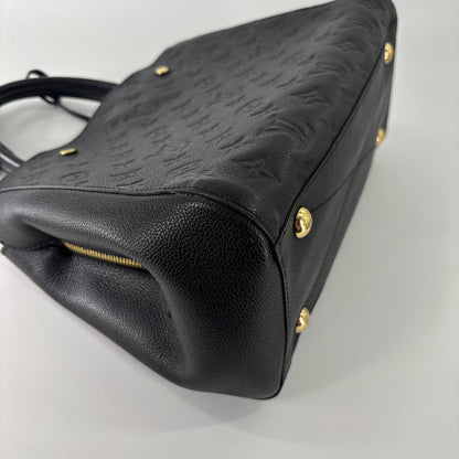 Louis Vuitton Monogram Empreinte Montaigne MM Handle Handbag — view 8